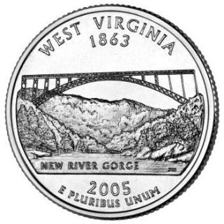 2005 - West Virginia State Quarter (D) - Click Image to Close